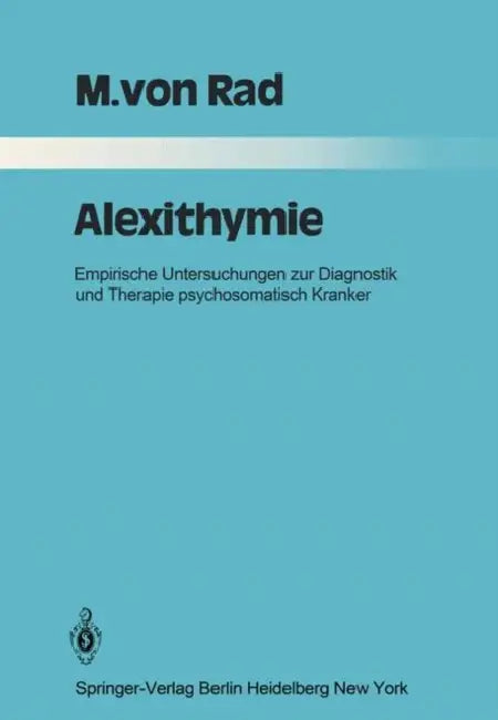 Buy Alexithymie (English, M. V. Rad) — BookShops.in