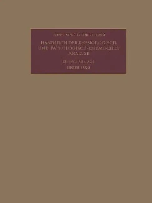 Buy Allgemeine Untersuchungsmethoden | by Fritz Ender | Springer — BookShops.in