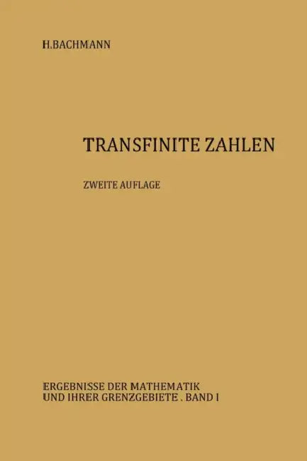 Buy Transfinite Zahlen (English, Heinz Bachmann) — BookShops.in