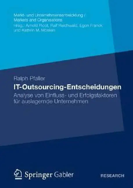 Buy It-Outsourcing-Entscheidungen (English, Ralph Pfaller) — BookShops.in