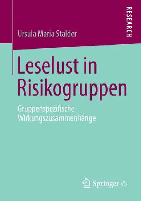 Buy Leselust in Risikogruppen (English, Ursula Maria Stalder) — BookShops.in