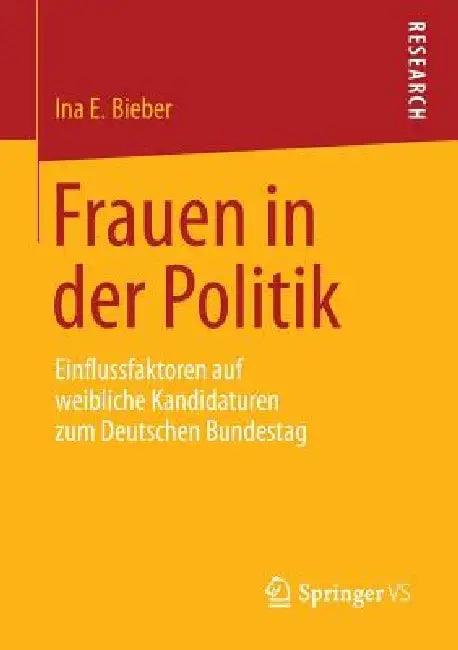 Buy Frauen in Der Politik (English, Ina E. Bieber) — BookShops.in