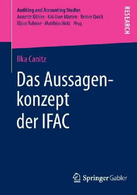 Buy Das Aussagenkonzept Der Ifac (English, Ilka Canitz) — BookShops.in