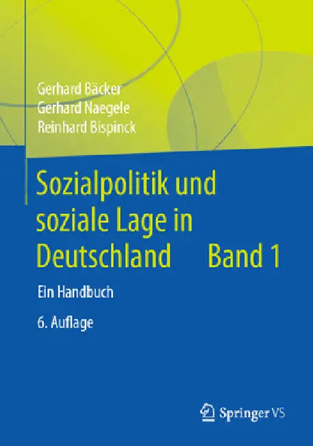 Buy Sozialpolitik Und Soziale Lage in Deutschland (English, Gerhard Bäcker | Gerhard Naegele | Reinhard Bispinck) — BookShops.in