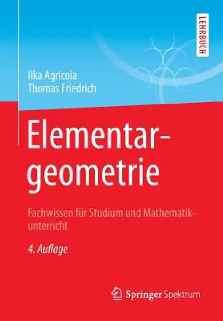 Buy Elementargeometrie (English, Ilka Agricola | Thomas Friedrich) — BookShops.in