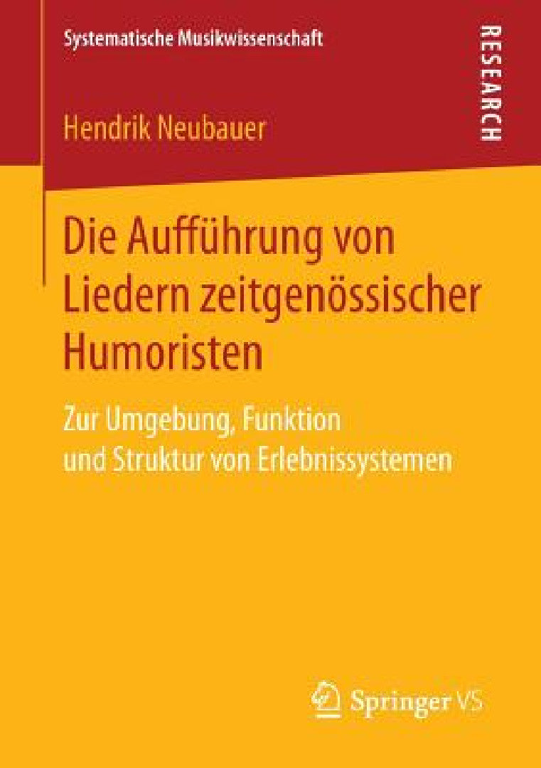 Buy Die Aufführung Von Liedern Zeitgenössischer Humoristen (English, Hendrik Neubauer) — BookShops.in