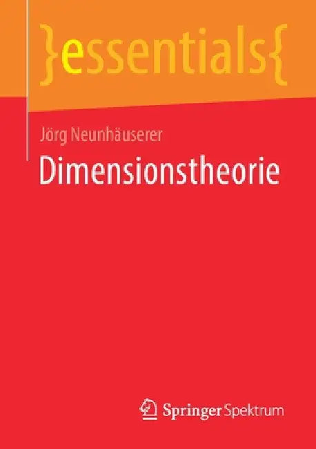 Buy Dimensionstheorie (English, Jörg Neunhäuserer) — BookShops.in