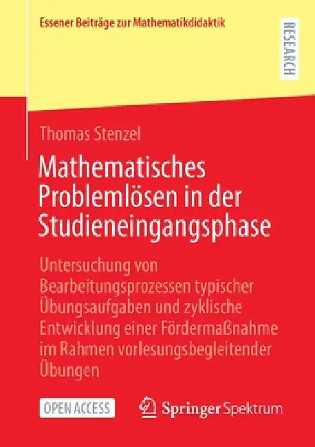 Buy Mathematisches Problemlösen in Der Studieneingangsphase (English, Thomas Stenzel) — BookShops.in