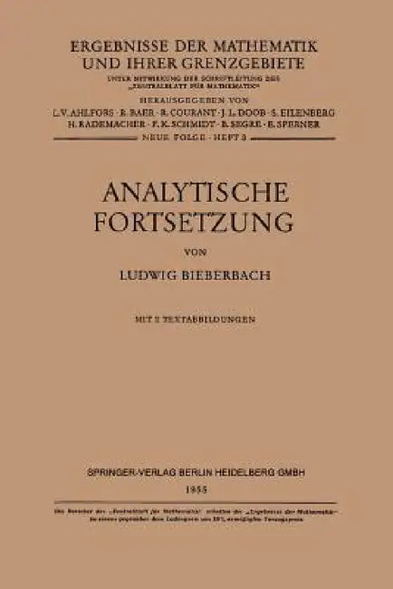 Buy Analytische Fortsetzung (English, Ludwig Bieberbach) — BookShops.in