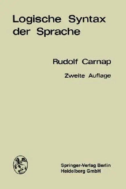 Buy Logische Syntax Der Sprache (English, Rudolf Carnap) — BookShops.in