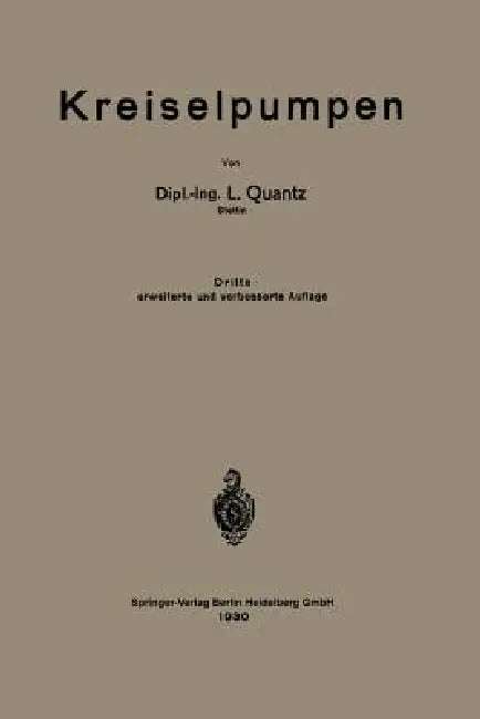 Buy Kreiselpumpen (English, Ludwig Quantz) — BookShops.in