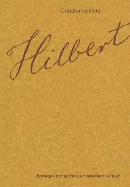 Hilbert (English, Constance Reid | Hermann Weyl)