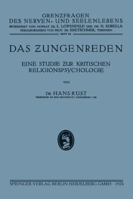 Buy Das Zungenreden (English, Hans Rust) — BookShops.in