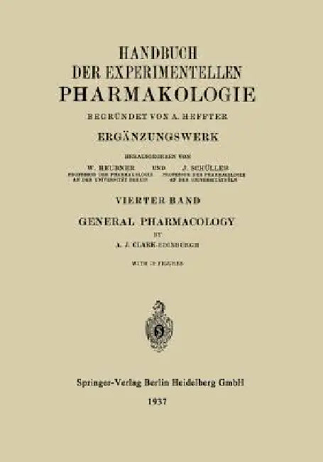 Buy General Pharmacology | by A. Heffter | Springer | by A. Heff — BookShops.in