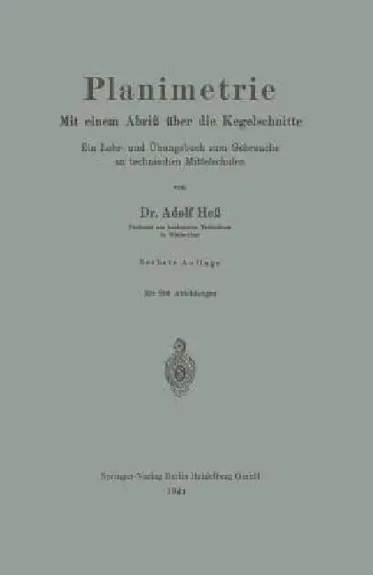 Buy Planimetrie (English, Adolf Hess) — BookShops.in