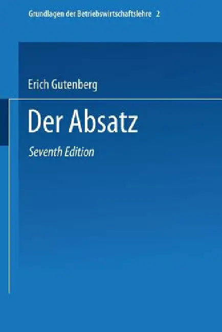 Buy Grundlagen Der Betriebswirtschaftslehre (English, Erich Gutenberg) — BookShops.in