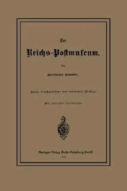 Buy Das Reichs-Postmuseum (English, Ferdinand Hennicke) — BookShops.in