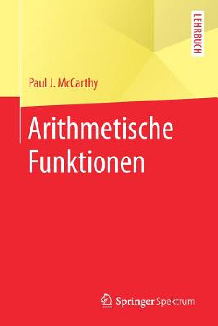 Buy Arithmetische Funktionen (English, Paul J. McCarthy | Markus Hablizel) — BookShops.in