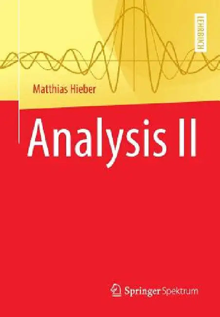 Buy Analysis II (English, Matthias Hieber) — BookShops.in