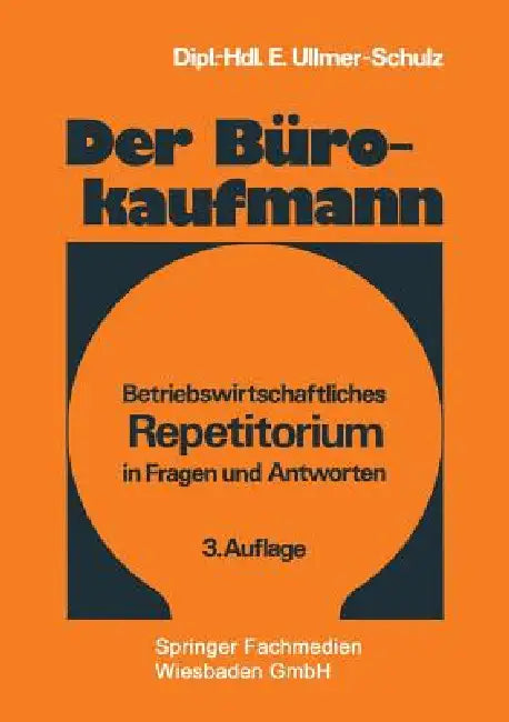 Buy Der Bürokaufmann (English, Edith Ullmer-Schulz) — BookShops.in