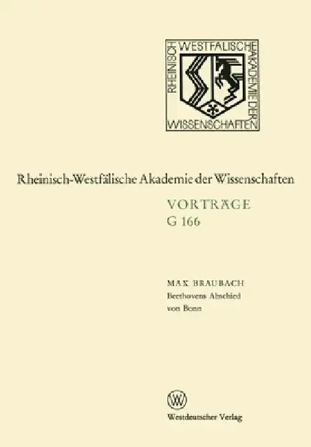 Buy Beethovens Abschied von Bonn (English, Max Braubach) — BookShops.in