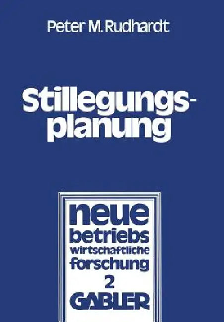 Buy Stillegungsplanung (English, Peter M. Rudhart) — BookShops.in