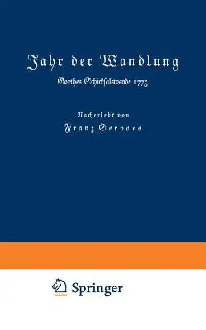 Buy Jahr Der Wandlung (English, Franz Servaes) — BookShops.in