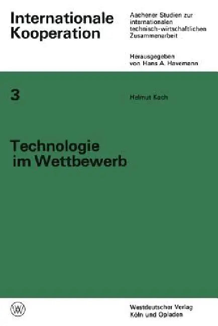 Buy Technologie Im Wettbewerb (English, Helmut Koch) — BookShops.in