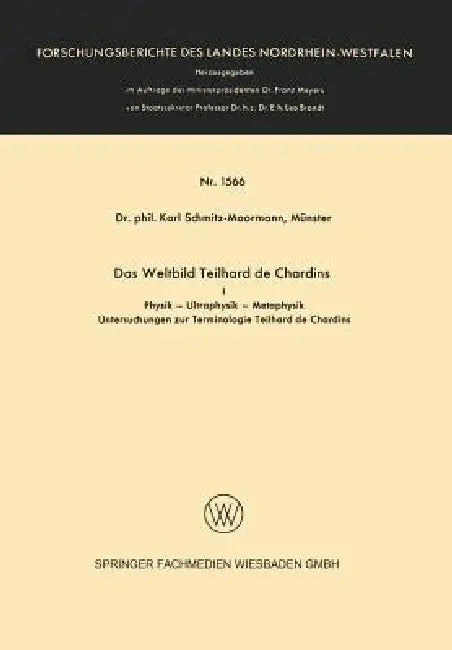 Buy Das Weltbild Teilhard de Chardins (English, Karl Schmitz-Moormann) — BookShops.in