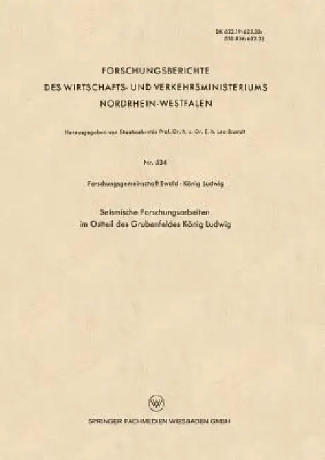 Buy Seismische Forschungsarbeiten Im Ostteil Des Grubenfeldes König Ludwig (English, Kenneth A. Loparo) — BookShops.in
