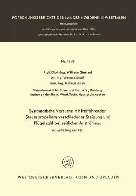 Buy Systematische Versuche Mit Freifahrenden Steuerpropellern Verschiedener Steigung Und Flügelzahl Bei (English, Wilhelm Sturtzel) — BookShops.in