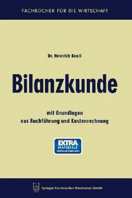 Buy Bilanzkunde (English, Heinrich Knoll) — BookShops.in