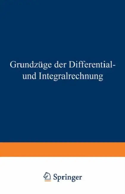 Buy Grundzüge Der Differential- Und Integralrechnung (English, Gerhard Kowalewski) — BookShops.in