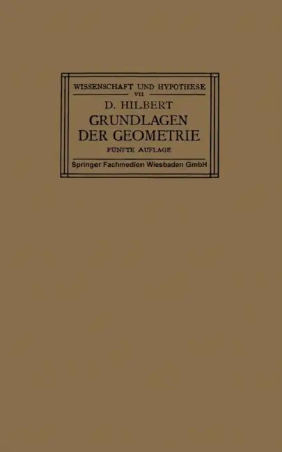 Buy Grundlagen Der Geometrie (English, David Hilbert) — BookShops.in