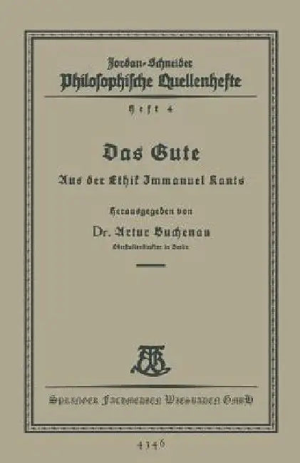 Buy Das Gute (English, Artur Buchenau) — BookShops.in