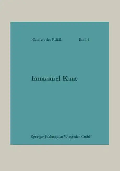 Buy Immanuel Kant (English, Otto Heinrich Von Der Gablentz) — BookShops.in
