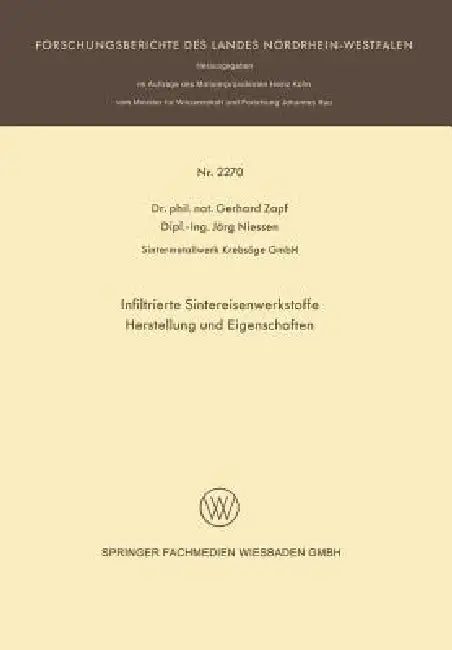 Buy Infiltrierte Sintereisenwerkstoffe (English, Gerhard Zapf) — BookShops.in