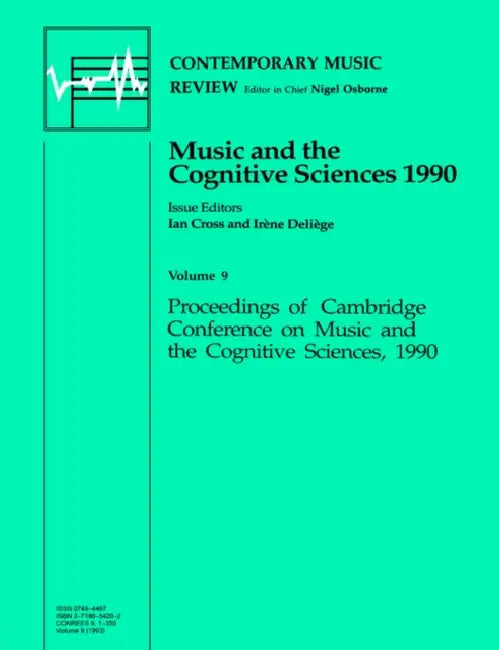 Buy Music and the Cognitive Sciences 1990 (English, Ian Cross) — BookShops.in