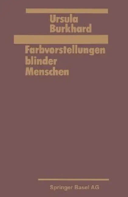 Buy Farbvorstellung Blinder Menschen (English, Burkhard) — BookShops.in