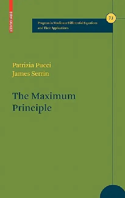 Buy The Maximum Principle (English, Patrizia Pucci | J. B. Serrin) — BookShops.in
