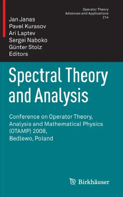 Buy Spectral Theory and Analysis (English, Jan Janas | Pavel Kurasov | A. Laptev) — BookShops.in