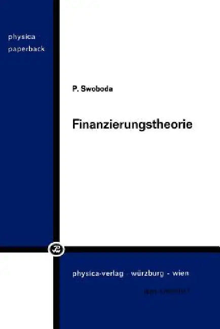 Buy Finanzierungstheorie (English, Peter Swoboda) — BookShops.in