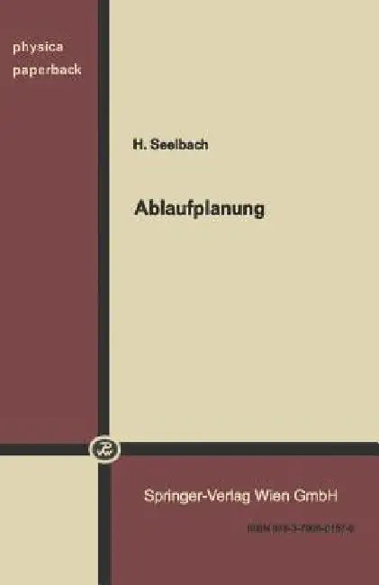 Buy Ablaufplanung (English, H. Seelbach) — BookShops.in