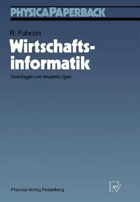 Buy Wirtschaftsinformatik (English, Roland Fahrion) — BookShops.in