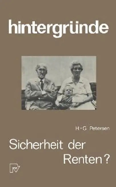 Buy Sicherheit Der Renten? (English, H. -G Petersen) — BookShops.in