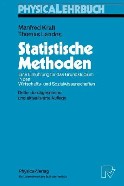Buy Statistische Methoden (English, Manfred Kraft | Thomas Landes) — BookShops.in