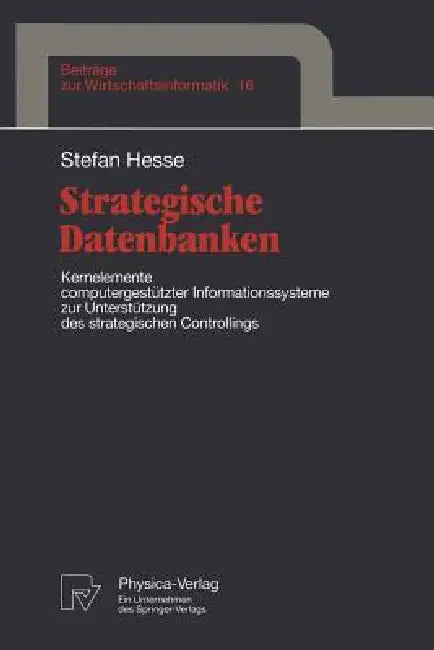 Buy Strategische Datenbanken (English, Stefan Hesse) — BookShops.in