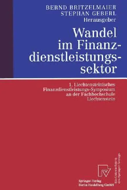 Buy Wandel Im Finanzdienstleistungssektor (English, Bernd Britzelmaier | Stephan Geberl) — BookShops.in