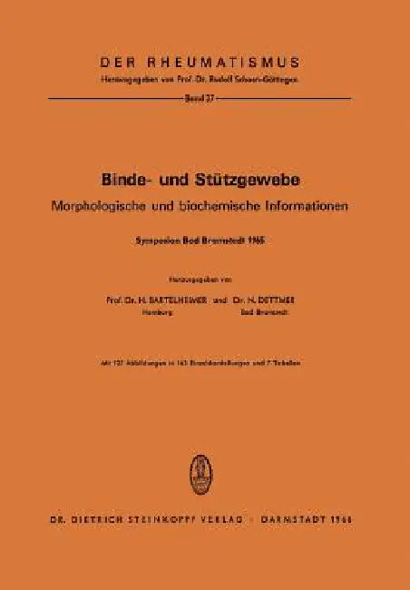 Buy Binde- Und Stützgewebe (English, H. Bartelheimer | N. Dettmer) — BookShops.in