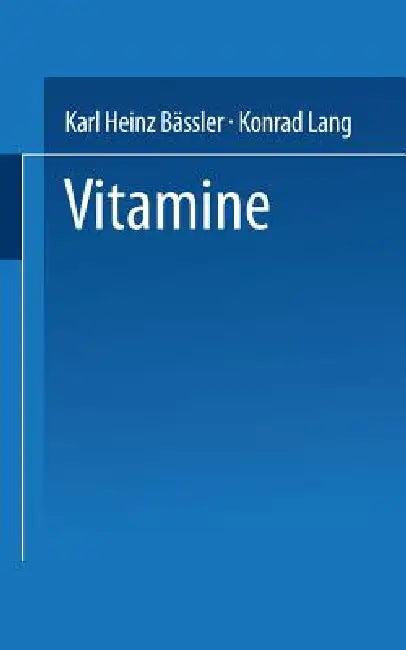 Buy Vitamine (English, Karl Heinz Bässler Konrad Lang) — BookShops.in